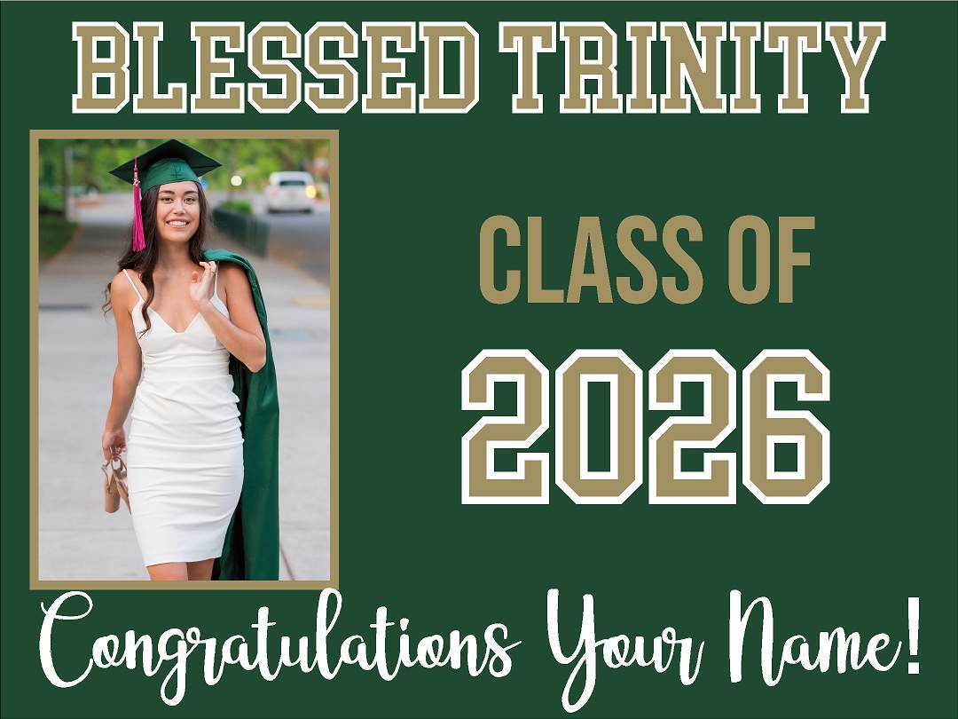 High School Graduation Yard Sign - Photo