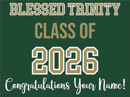 High School Grad Yard Sign - No Photo