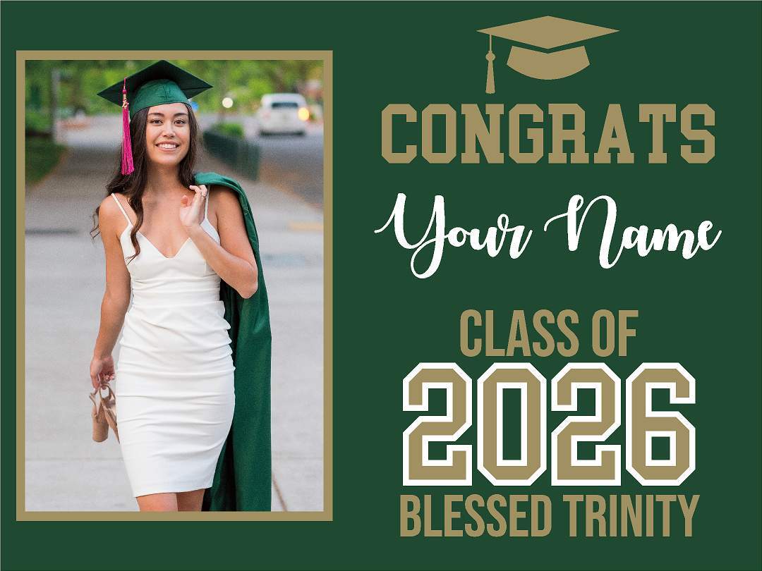 High School Graduation Yard Sign - Photo