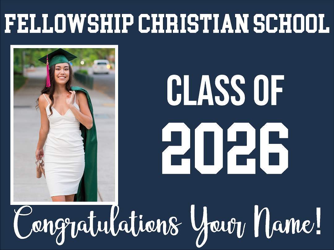 High School Graduation Yard Sign - Photo