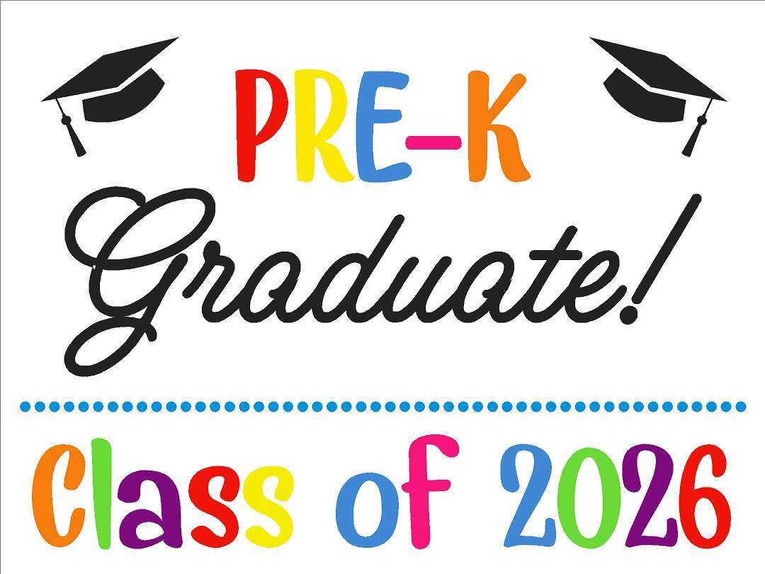 Pre-K Graduation Yard Sign