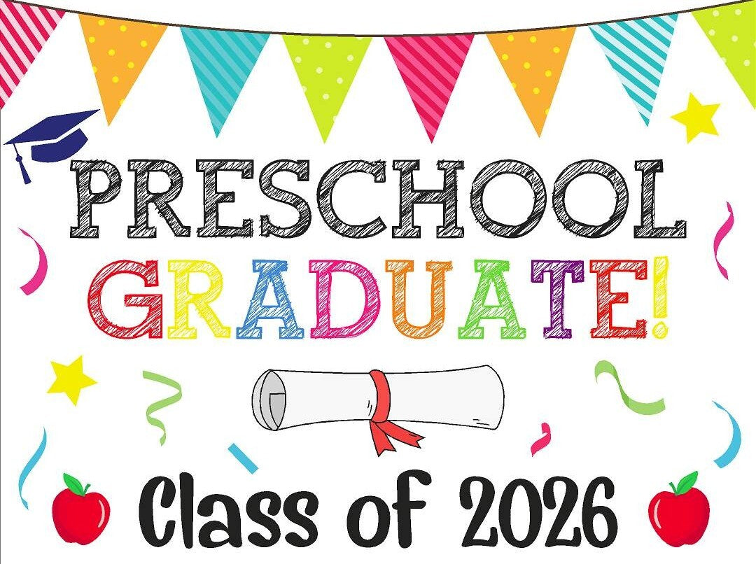 Pre-K Graduation Yard Sign