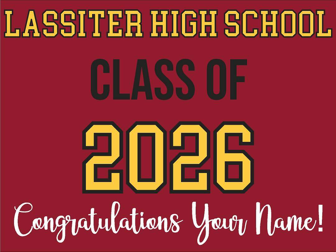 High School Grad Yard Sign - No Photo