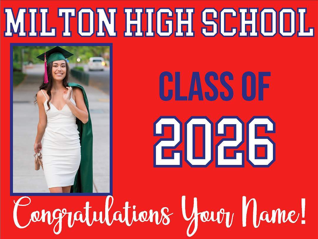 High School Graduation Yard Sign - Photo