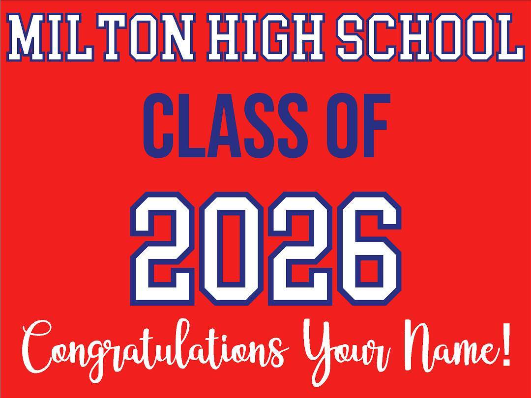 High School Grad Yard Sign - No Photo