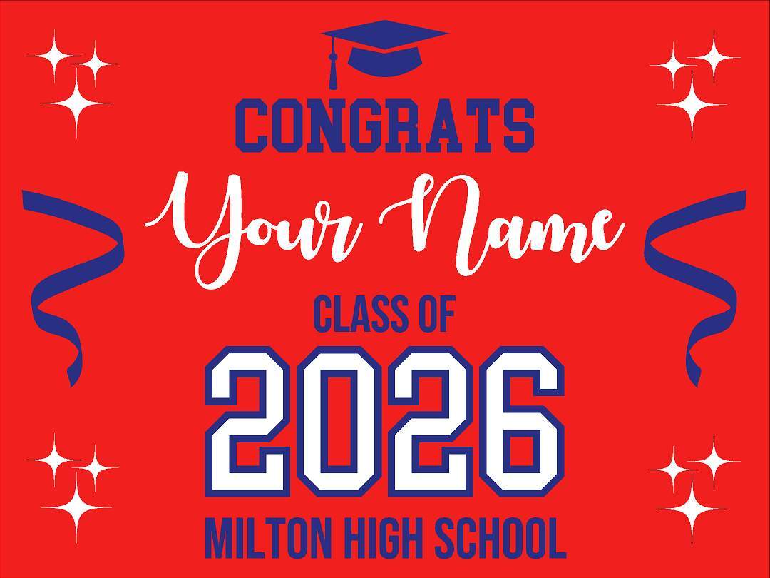High School Grad Yard Sign - No Photo