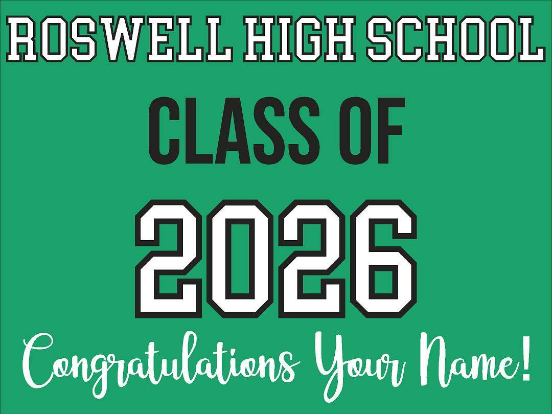 High School Grad Yard Sign - No Photo